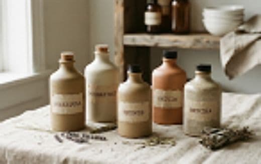 Oils and dried herbs